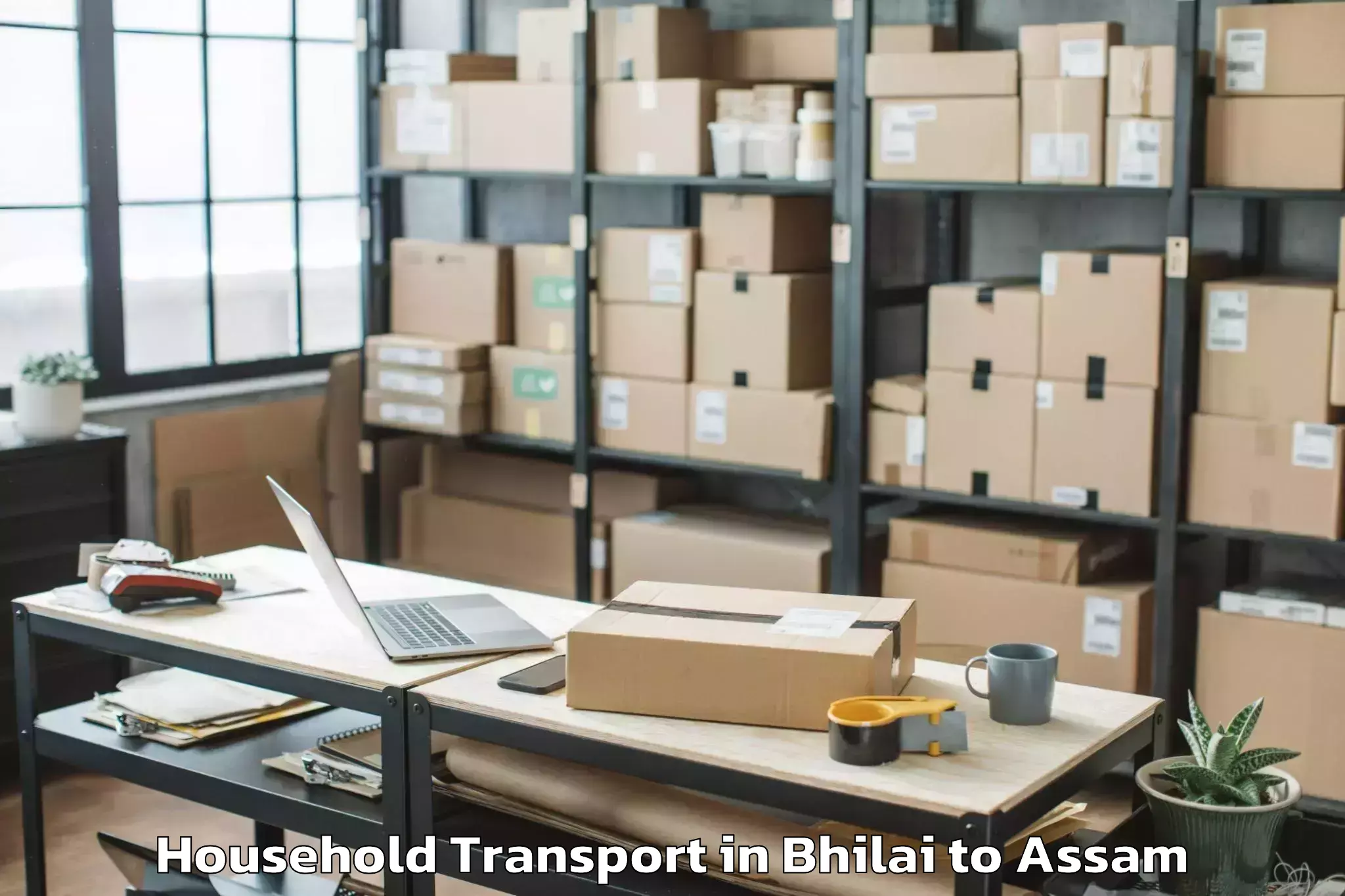 Easy Bhilai to Dhubri Household Transport Booking